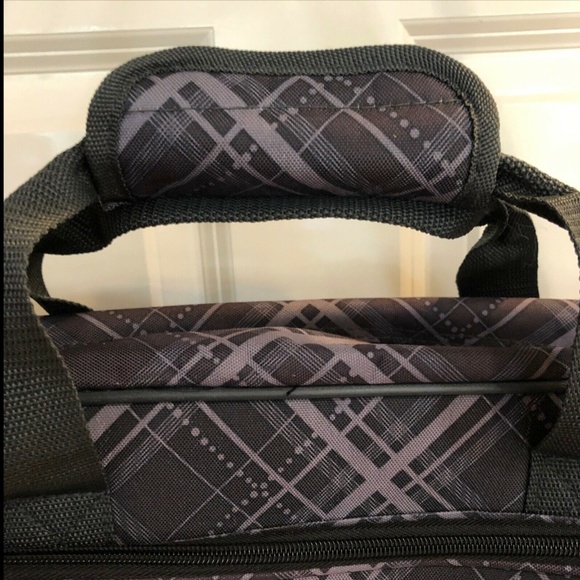 Embark Bags Embark Black Lavender Plaid Travel Business Laptop